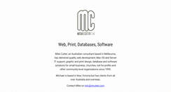 Desktop Screenshot of mcutter.com