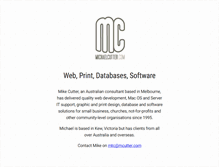 Tablet Screenshot of mcutter.com
